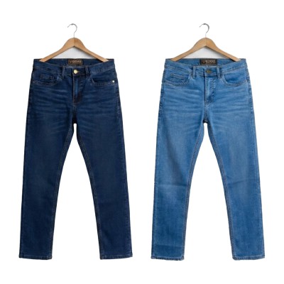 Rookies Jeans Pant 2 Pcs Combo Dk Blue & Lt Blue
