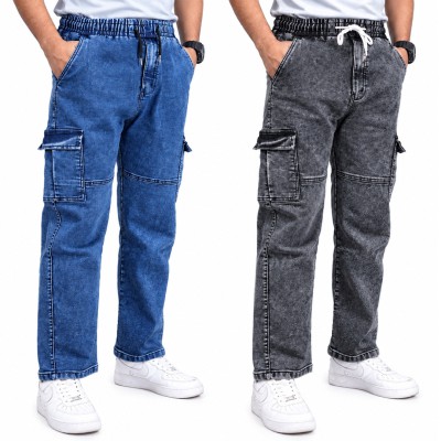 Cargo Baggy Pants Deep Blue & Ash